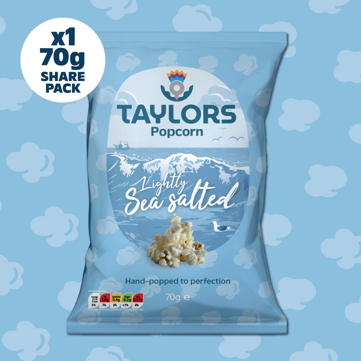 Taylors Lightly Salted Popcorn 70g Sharing Bag