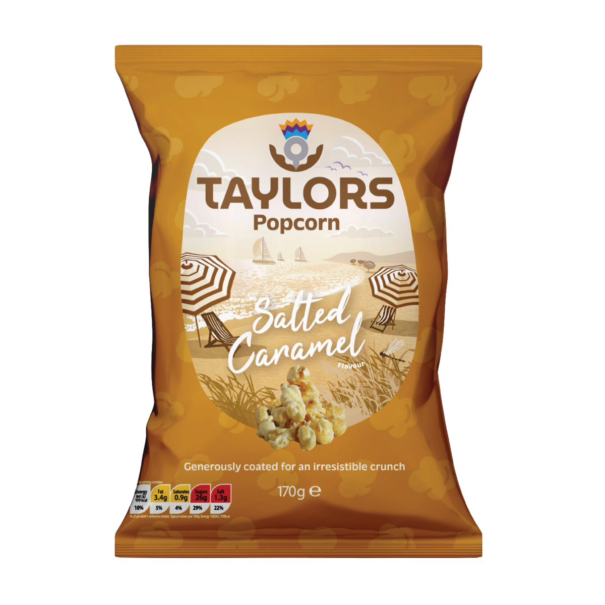 Taylors Salted Caramel Flavour Popcorn 170g Share Bag