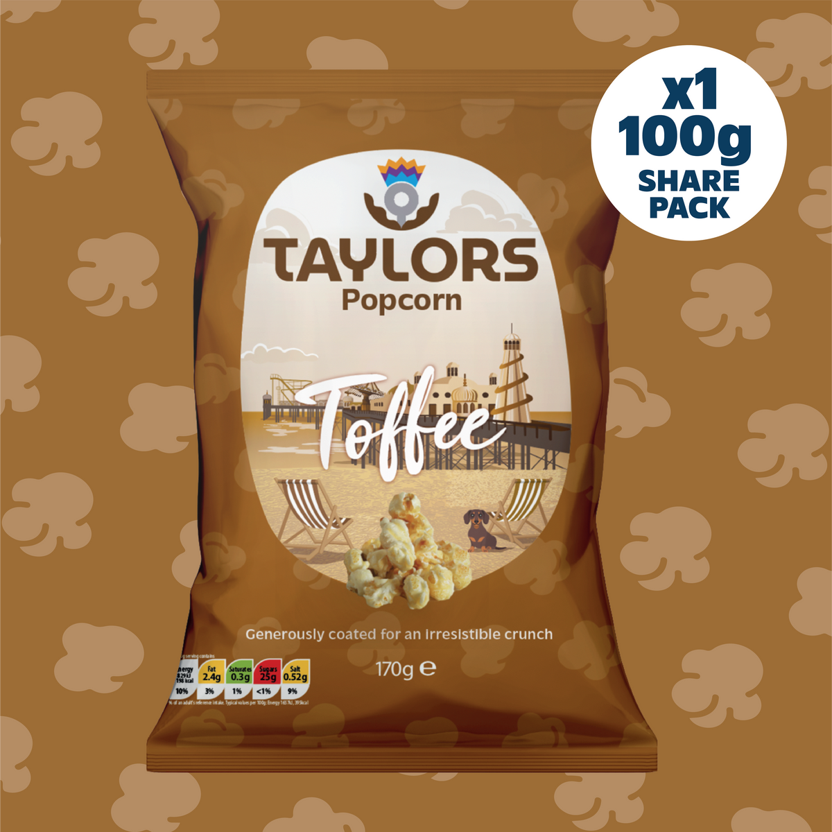 Taylors Toffee Popcorn 170g Share Bag